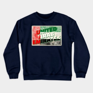 United Arab Emirates vintage style retro souvenir Crewneck Sweatshirt